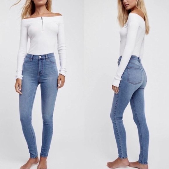 Free People Denim - Free People Long and Lean high rise jeggings